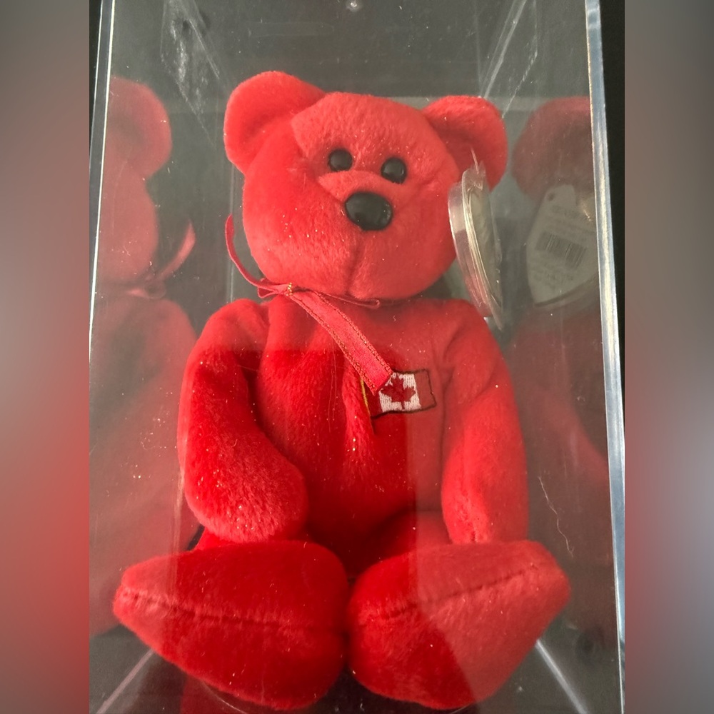 Ty Pierre bear NWT in display case beanie baby Canadian exclusive - Picture 8 of 11